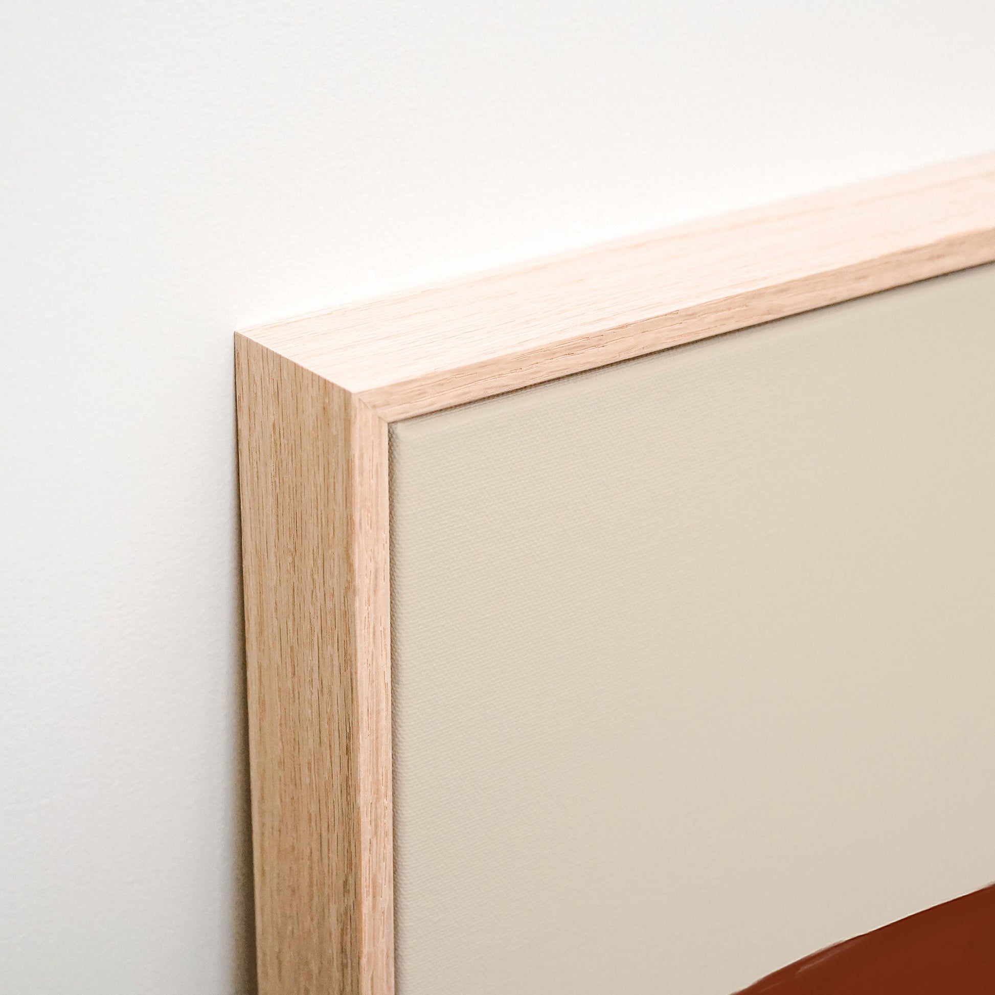 Tumble Canvas wall art corner detail
