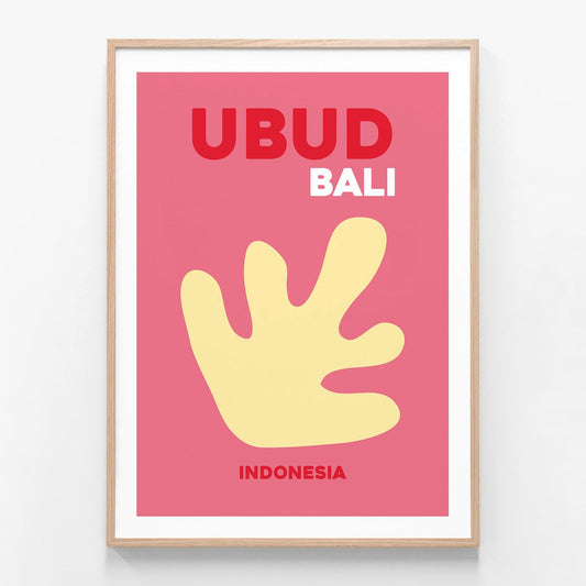 Ubud Bali 2 oak framed art print
