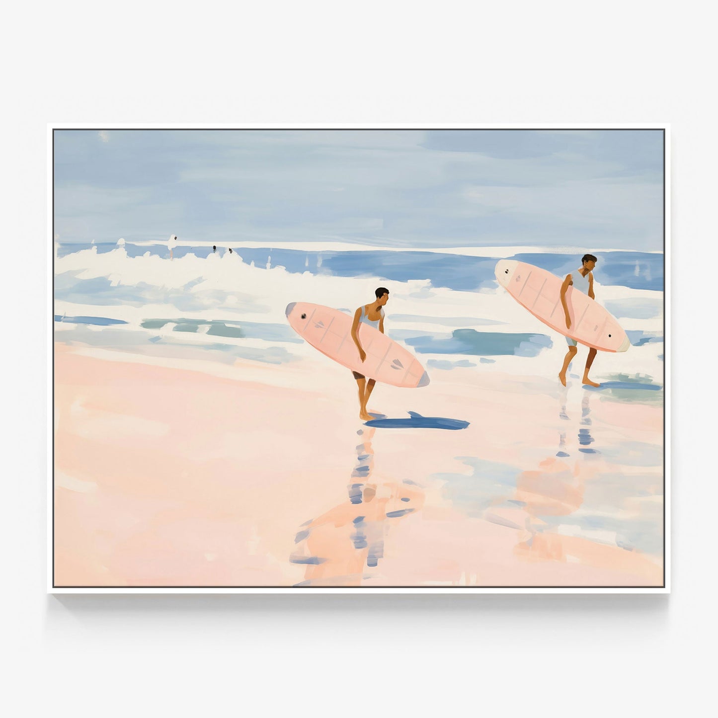 Walking Surfers Canvas