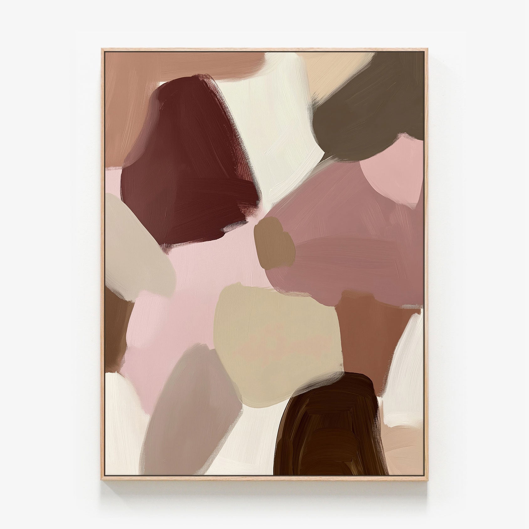 Warm Silence Canvas oak framed canvas print