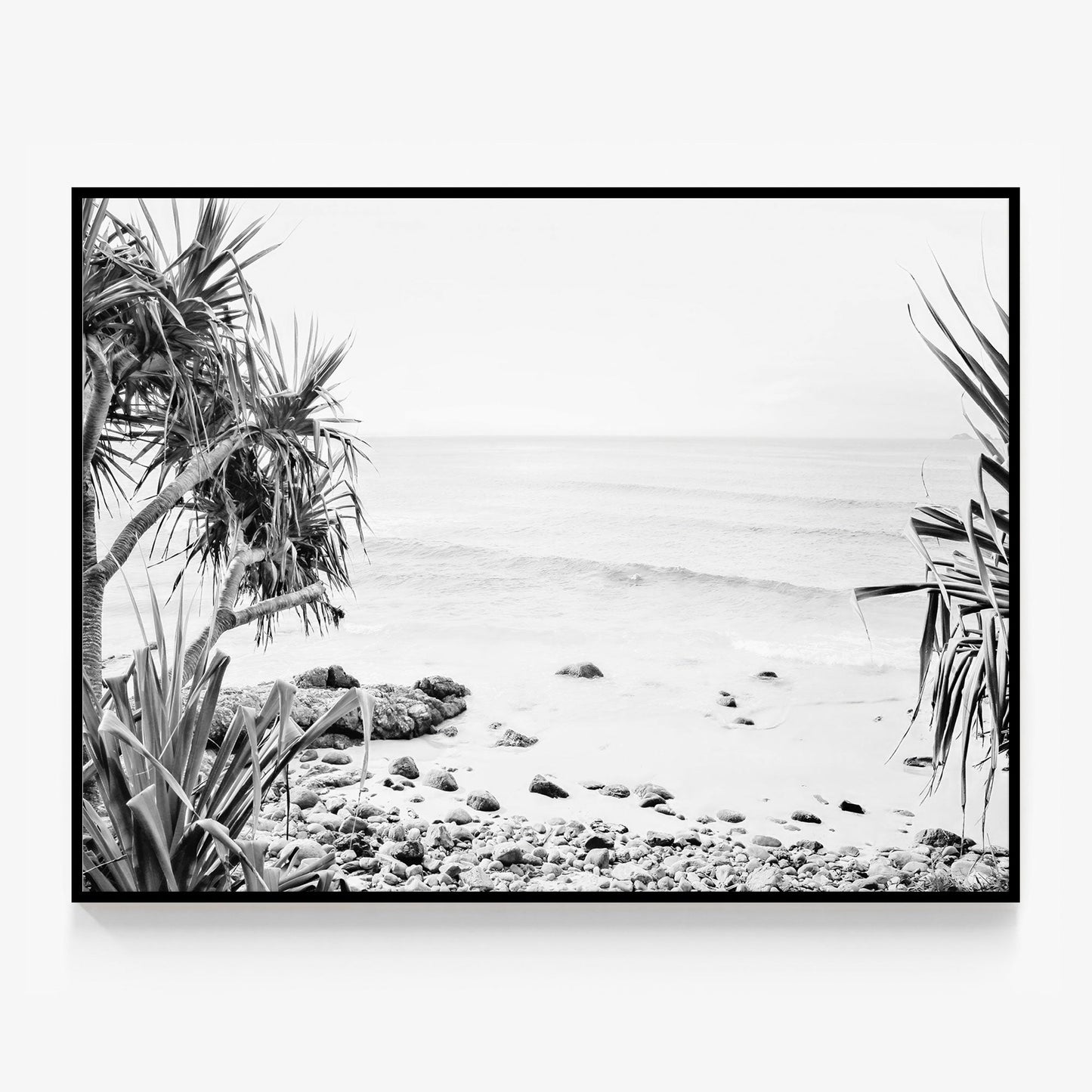 Wategos View B&W Canvas