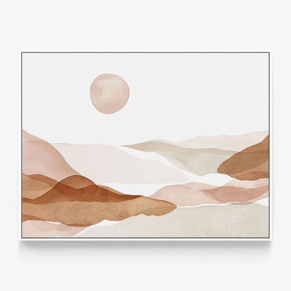 Watercolour Hills Canvas