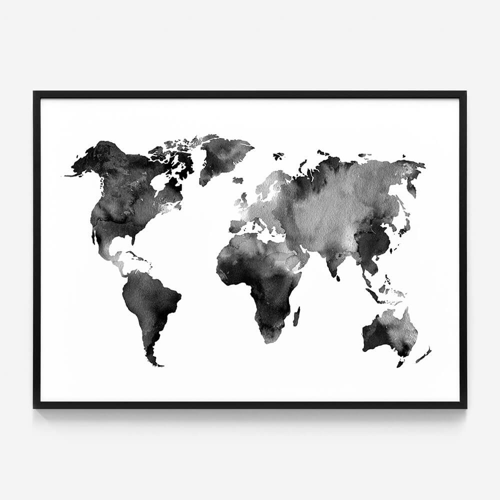 Watercolour Map