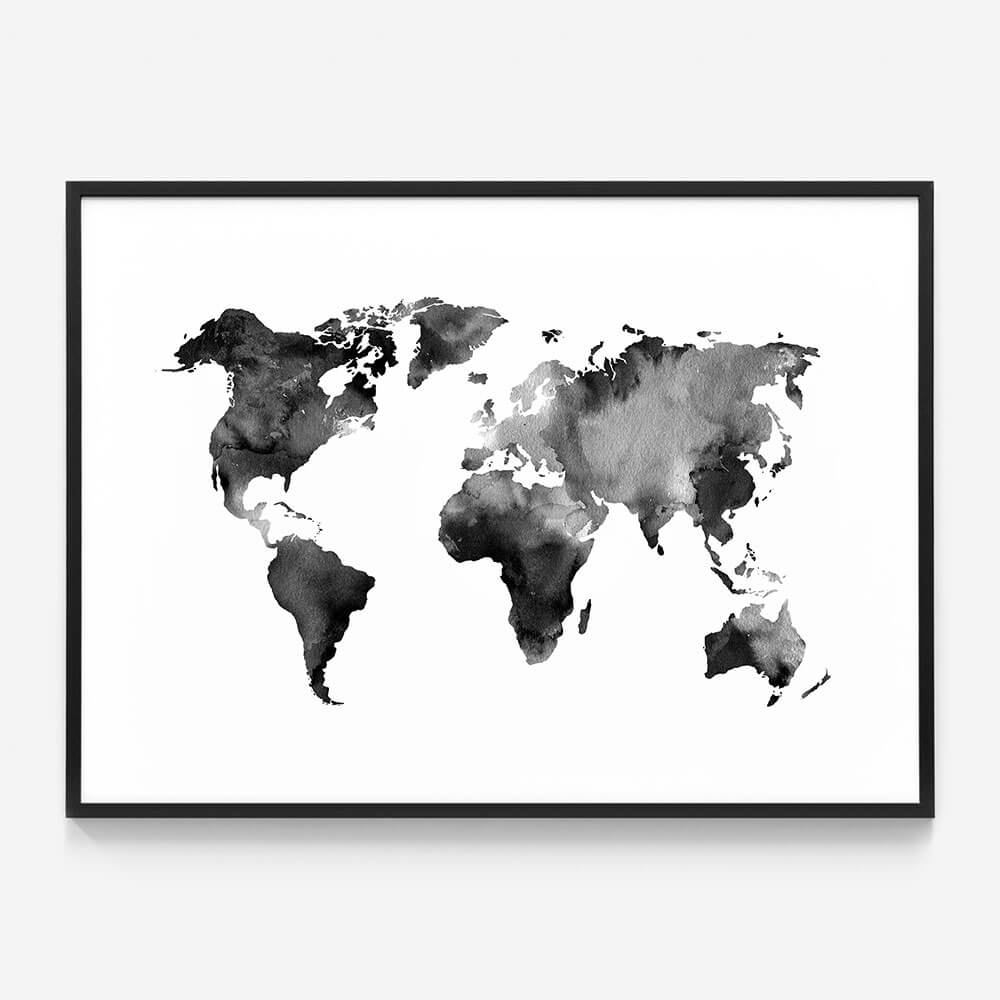 Watercolour Map