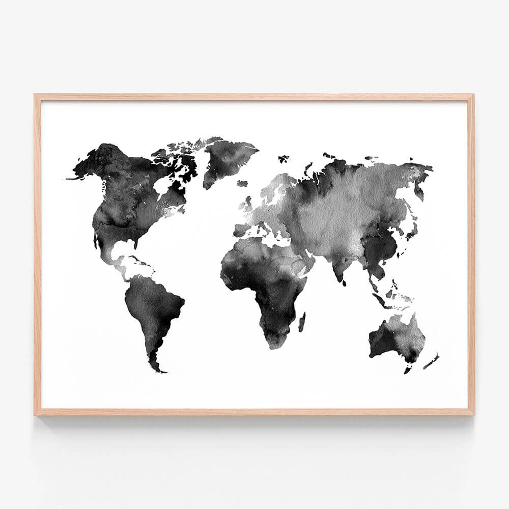 Watercolour Map