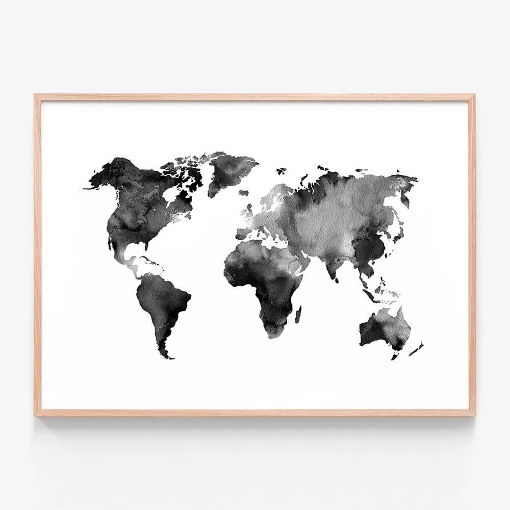 Watercolour Map