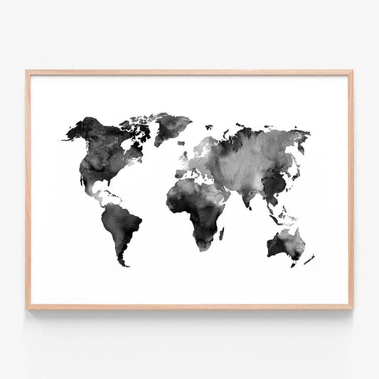 Watercolour Map