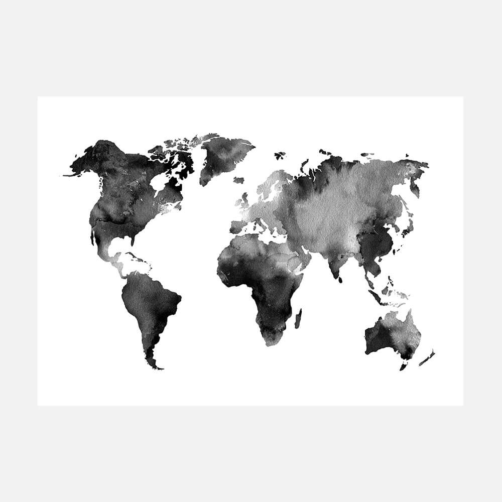 Watercolour Map