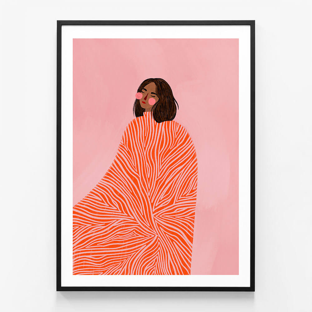 Woman with Swirls