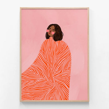 Woman with Swirls