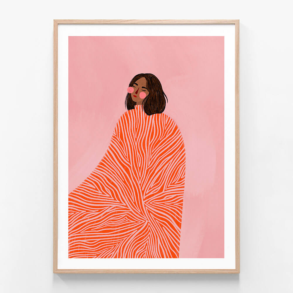 Woman with Swirls