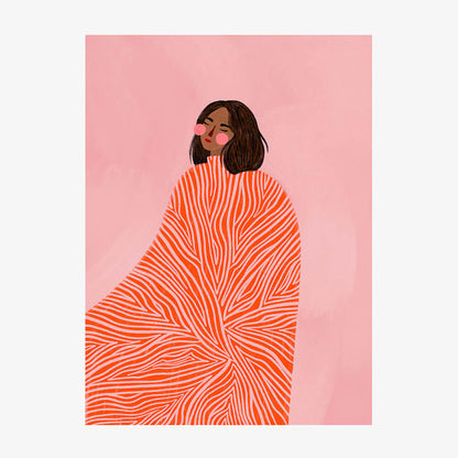 Woman with Swirls