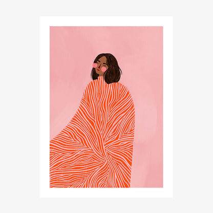 Woman with Swirls