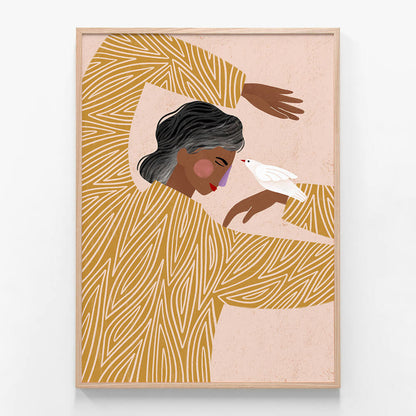 Woman with The Bird