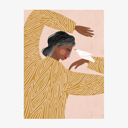 Woman with The Bird