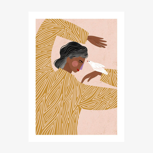 Woman with The Bird