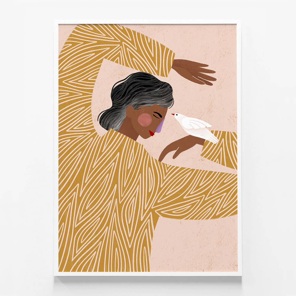 Woman with The Bird