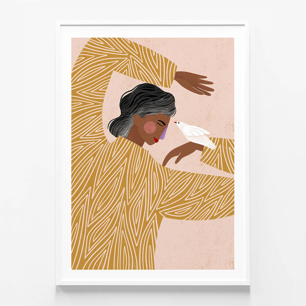 Woman with The Bird