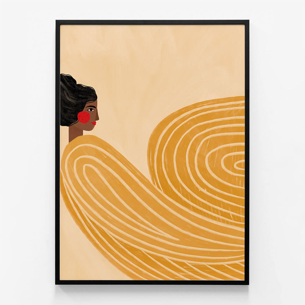 Woman with Yellow Stripes