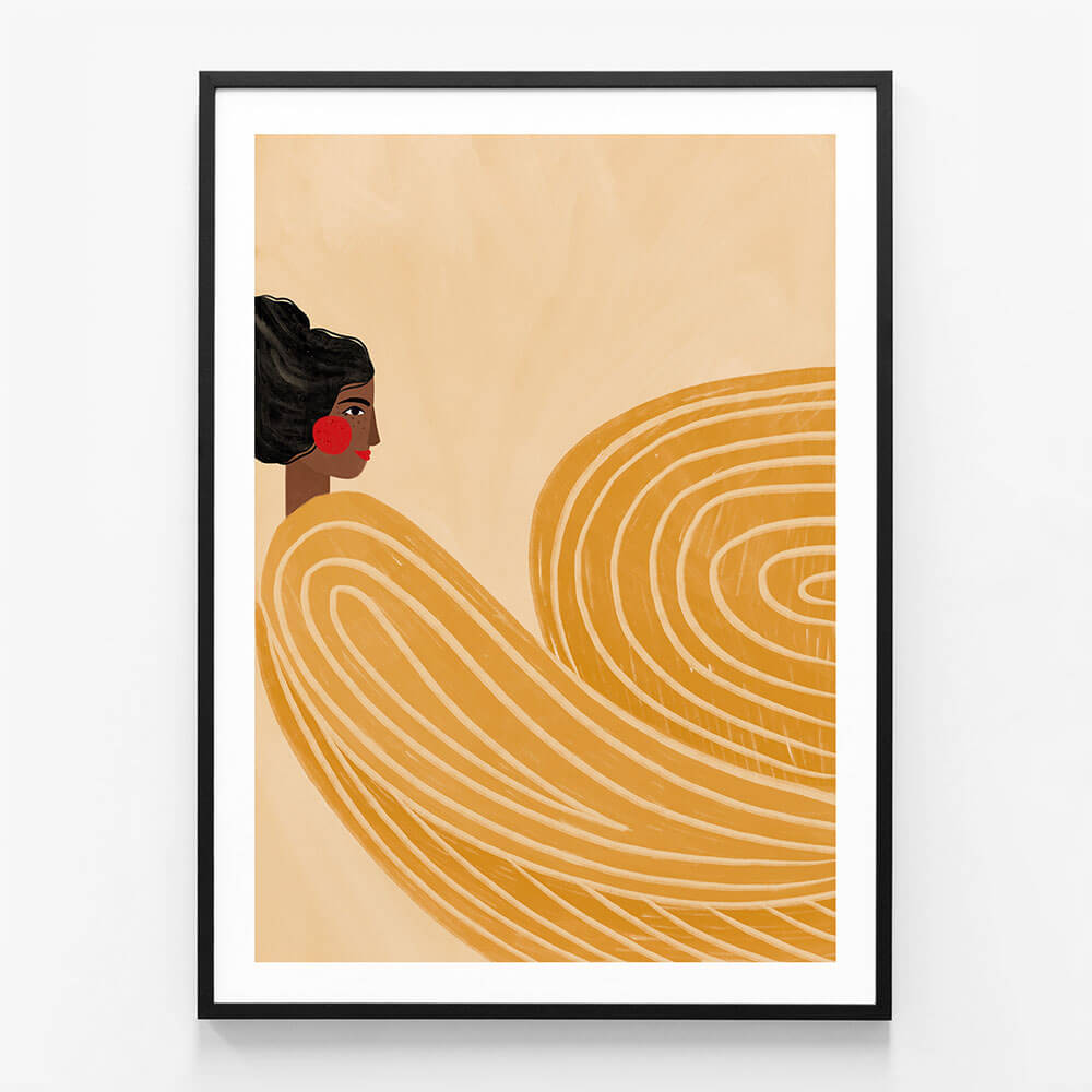 Woman with Yellow Stripes