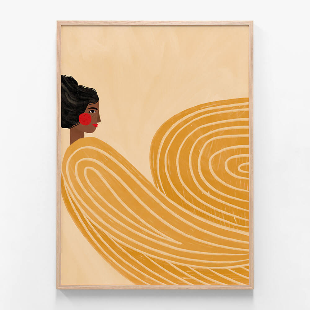 Woman with Yellow Stripes