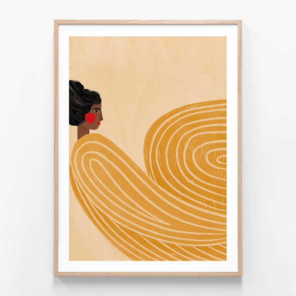 Woman with Yellow Stripes