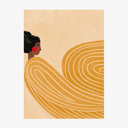 Woman with Yellow Stripes