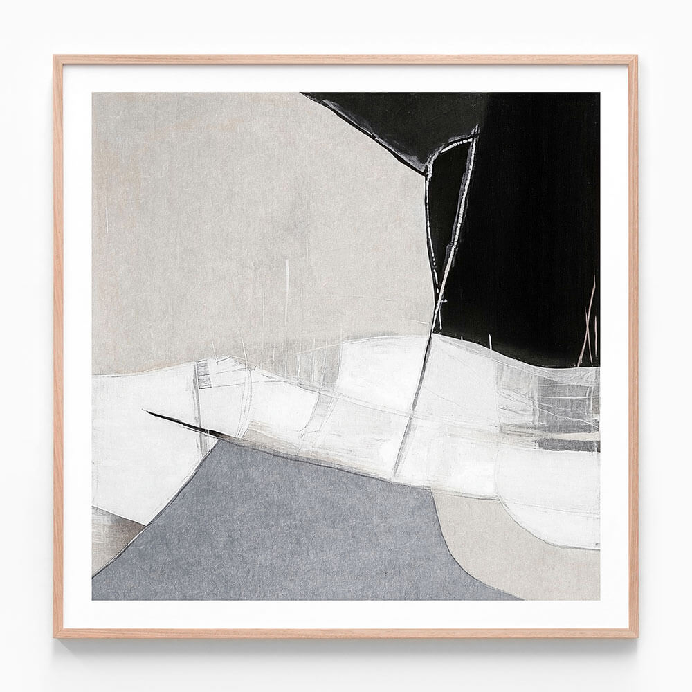 A framed art print of an abstract artwork called ‘Wonder'.