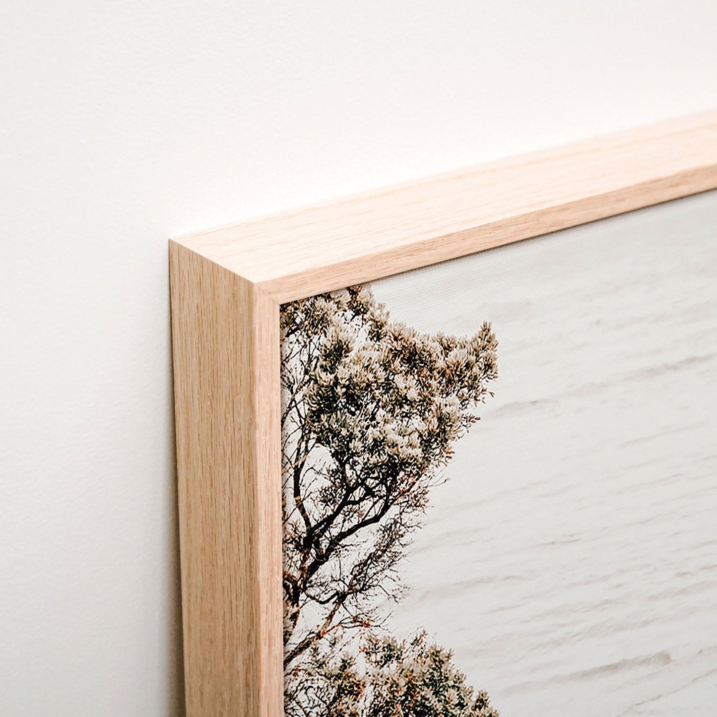 Wooden Steps Canvas corner detail