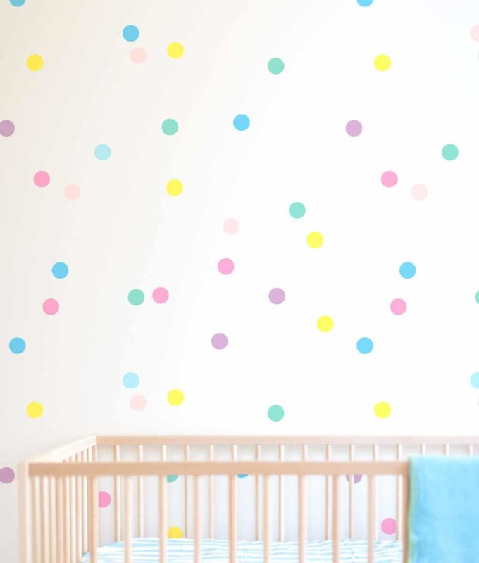 Confetti Wall Sticker Dots Nursery