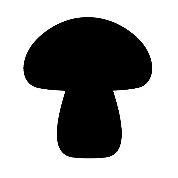 Mushroom Chalkboard Wall Sticker
