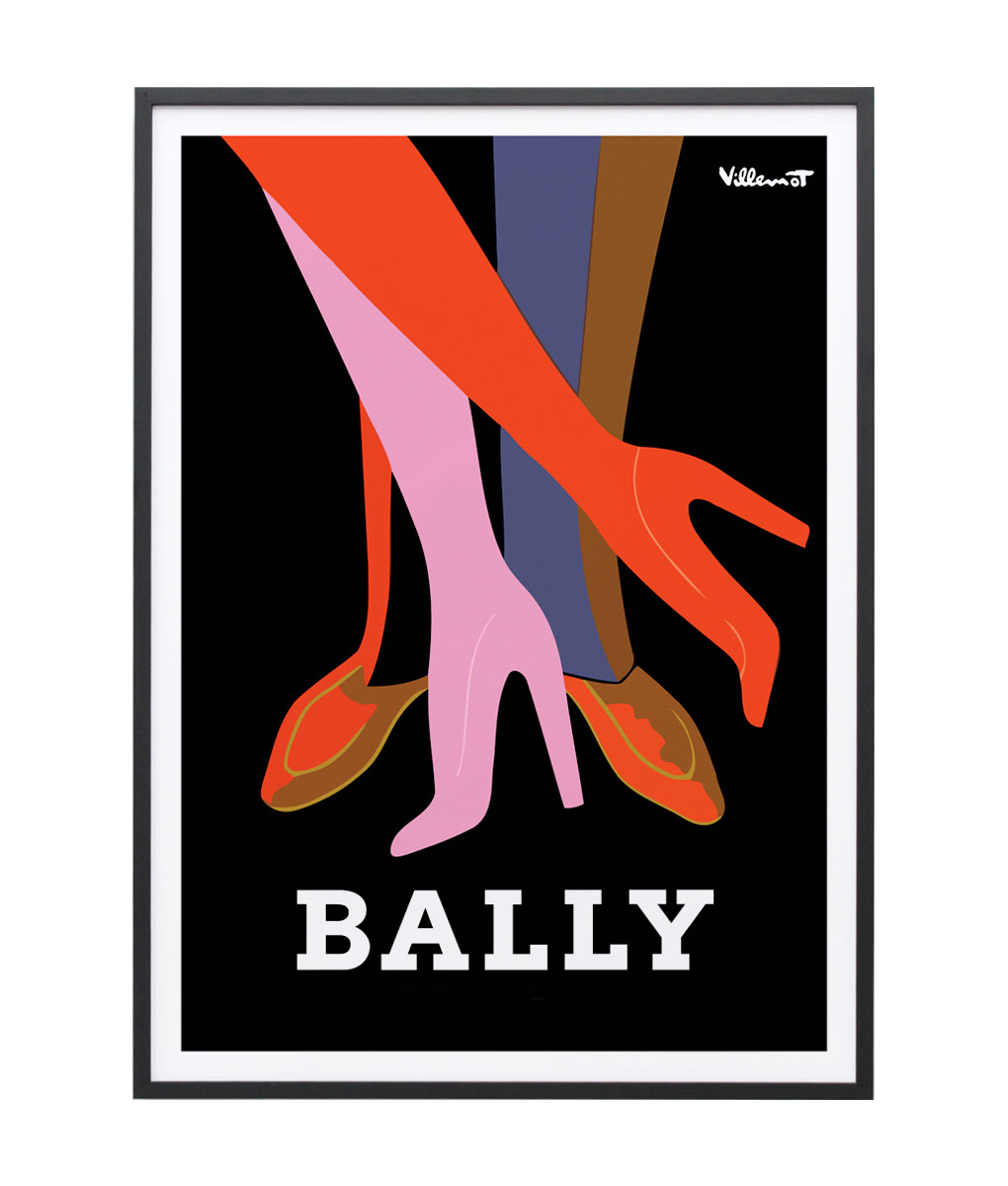Bally Shoes Vintage Poster by Bernard Villemot | 41 Orchard