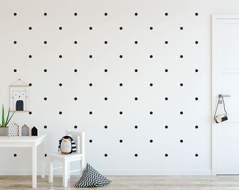 How to Evenly Space Wall Decals in a Pattern