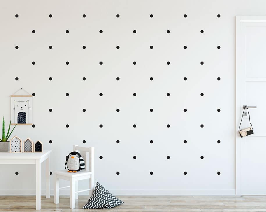 How To Evenly Space Wall Decals In A Pattern 41 Orchard - Can You Put Stickers On Walls