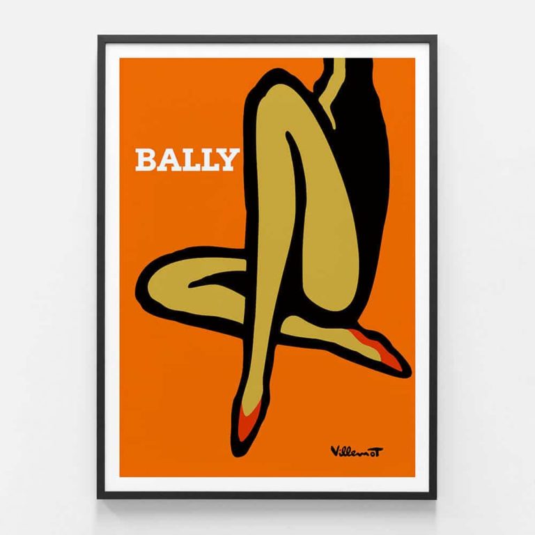 Bally Orange Legs Vintage Poster | Wall Art or Framed Print | 41 Orchard