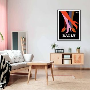 Bally Shoes Vintage Poster Framed Print