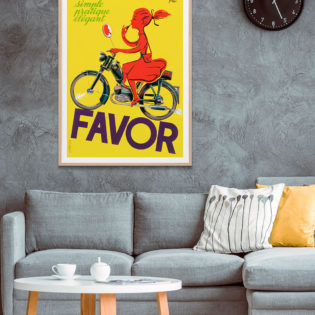 Favor Scooter Poster Framed Print 4