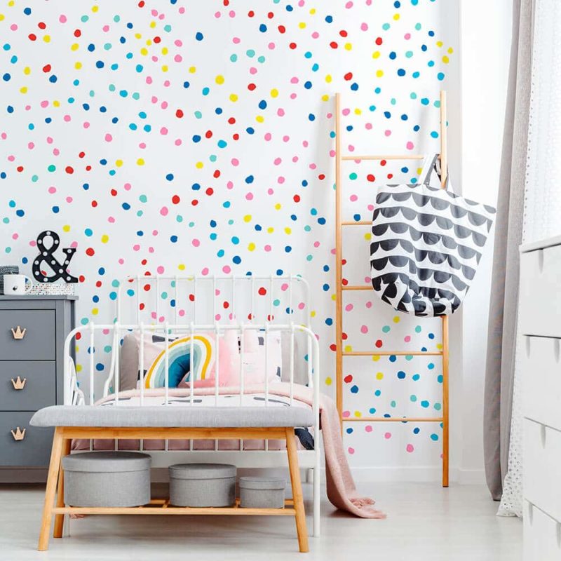 Hand Drawn Confetti Wall Decals Nursery Wall