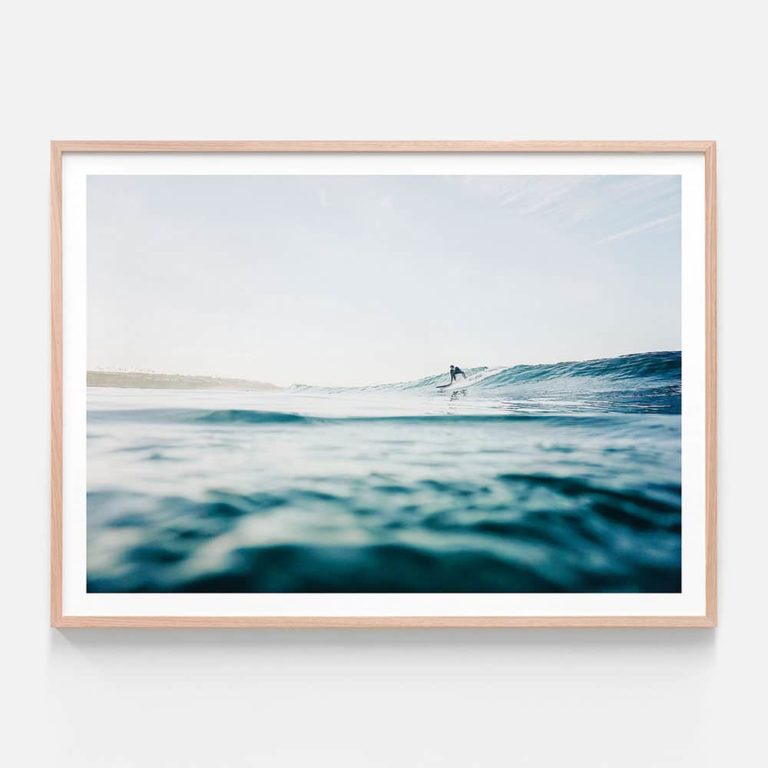 APP334-Morning-Surf-Oak-Framed-Print