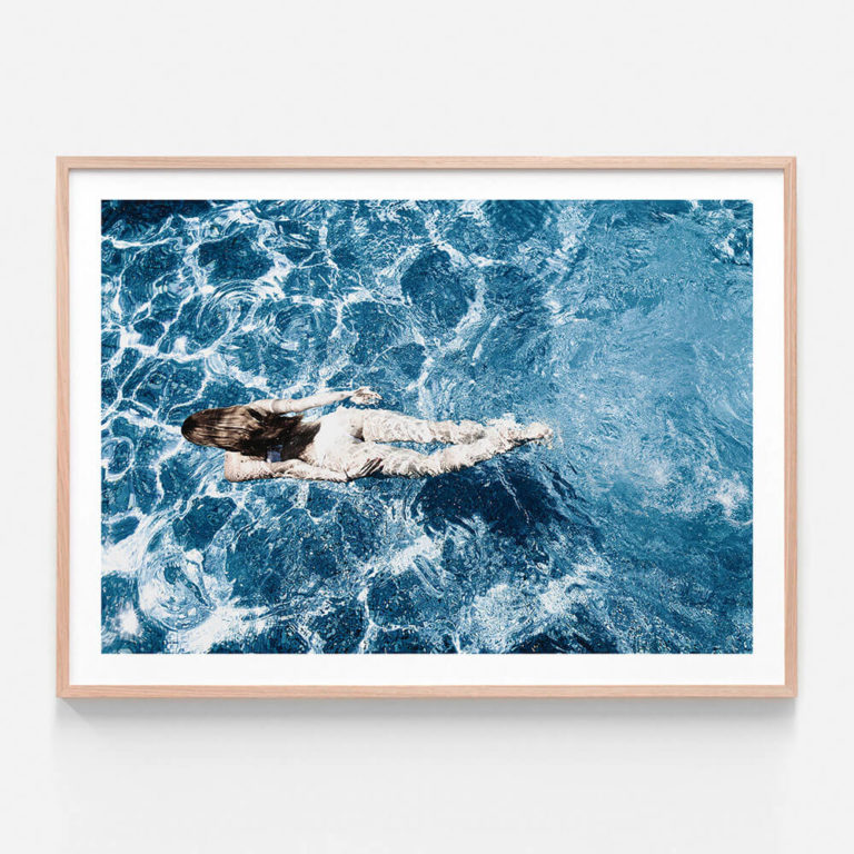 Dive-In-Oak-Framed-Print