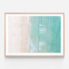 Empty Beach Oak Framed Print