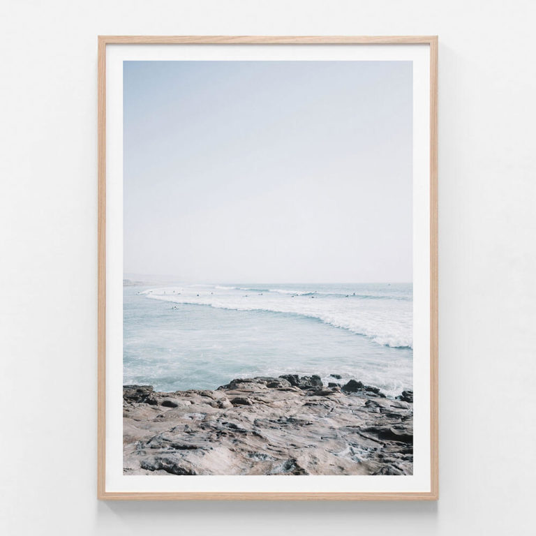 Moroccan-Coast-Oak-Framed-Print