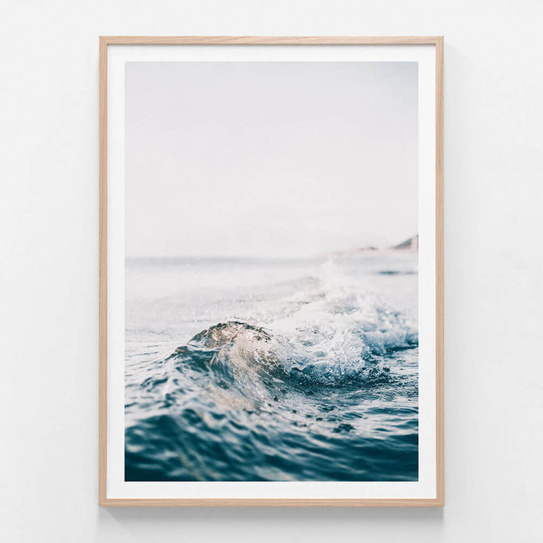 Ocean-Ripple-Oak-Framed-Print