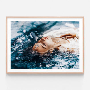 Pool-of-Life-2-Oak-Framed-Print