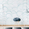 Waves Nursery Wallpaper Blue
