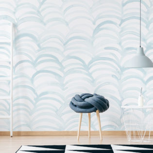 Waves Nursery Wallpaper Blue