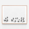 APP146-Palm-Tops-B&W-Oak-Framed-Print