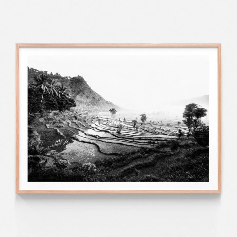 APP634-Bali-Mountains-Oak-Framed-Print