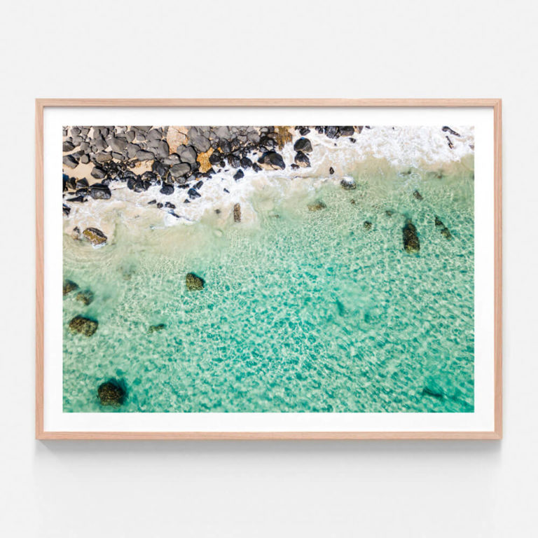 APP656-Coastal-Waters-Oak-Framed-Print