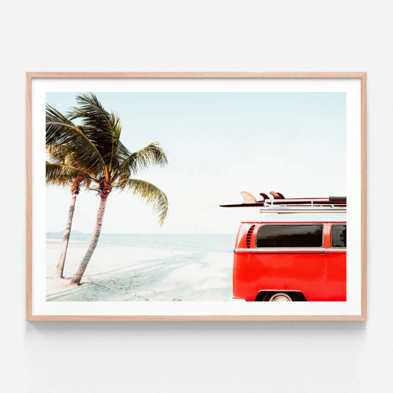 APP665-Summer-Vibes-Oak-Framed-Print